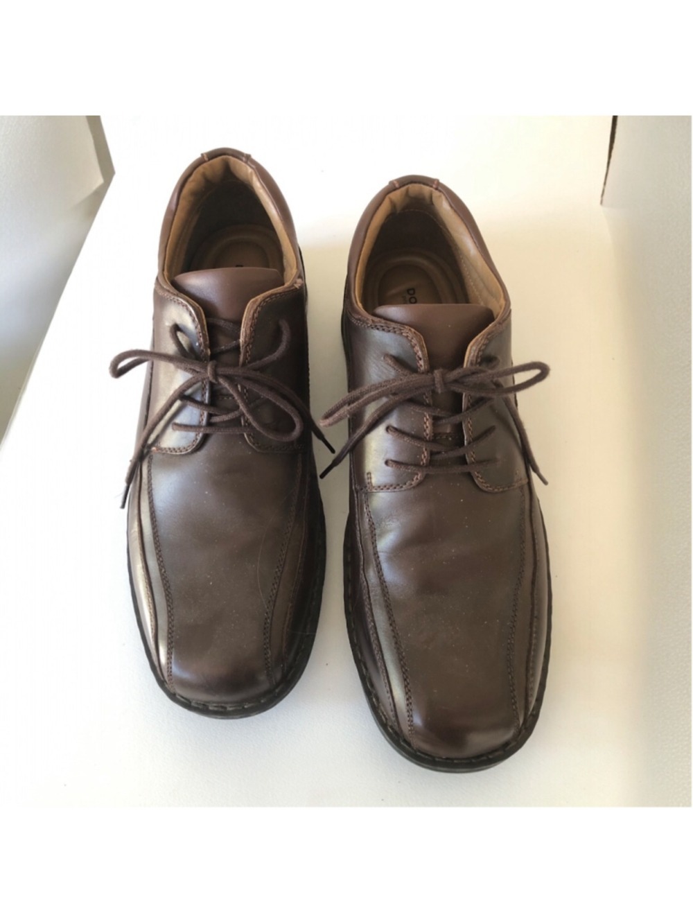 Size 12M Dockers Genuine Polished Leather Oxfords Y2K Nostalgia Timeless Casual